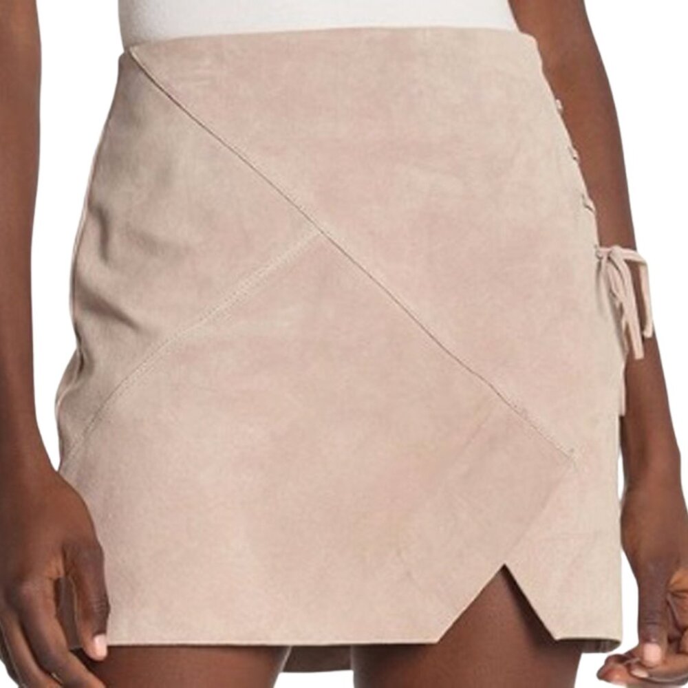 NWT BLANKNYC Pink Suede Mini Skirt | Moto Style | FREE SHIPPING